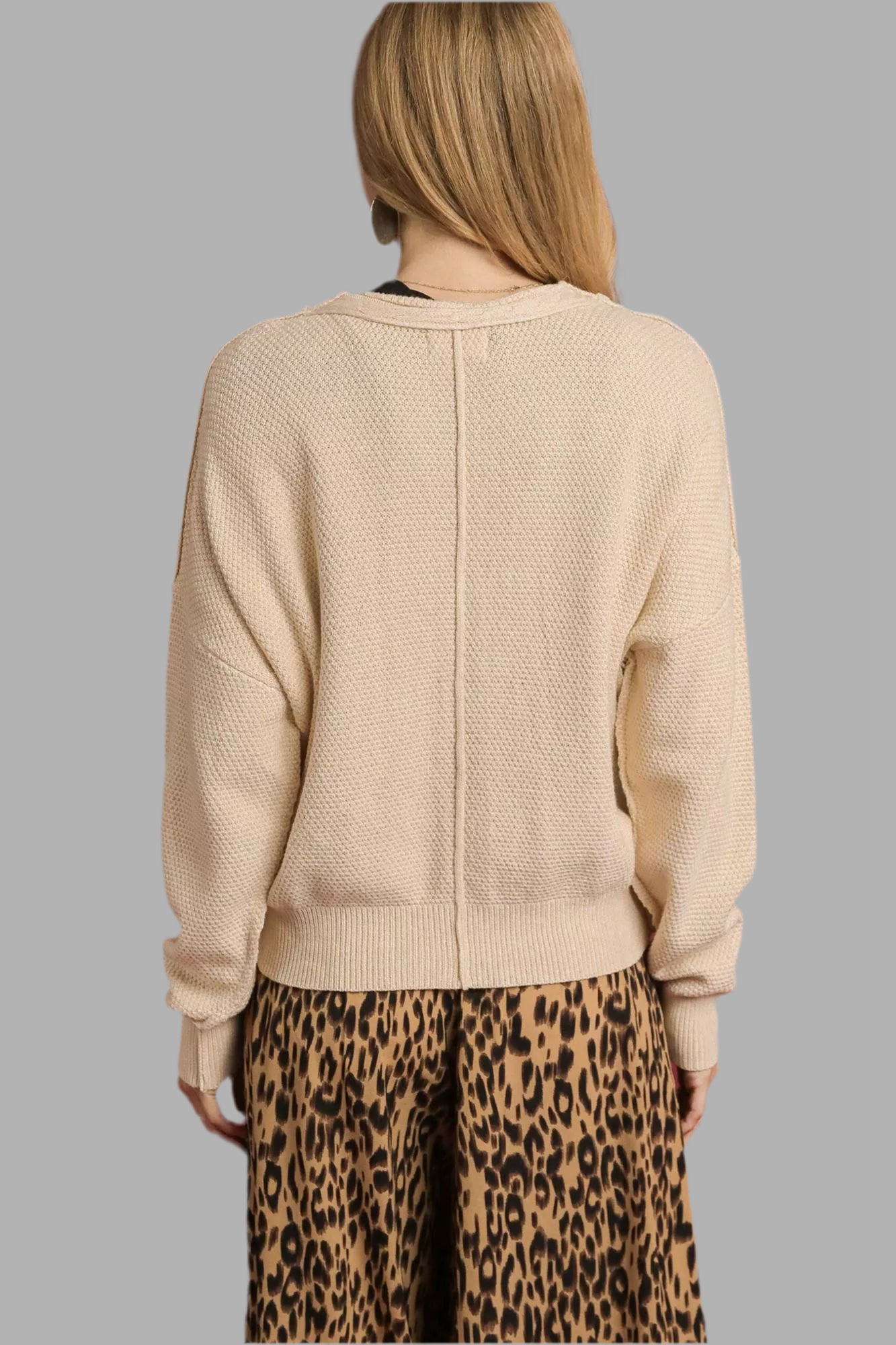 Umgee Chunky Cable Knit Cardigan