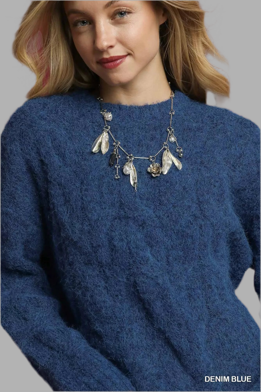 Umgee Cable Knit Cozy Sweater